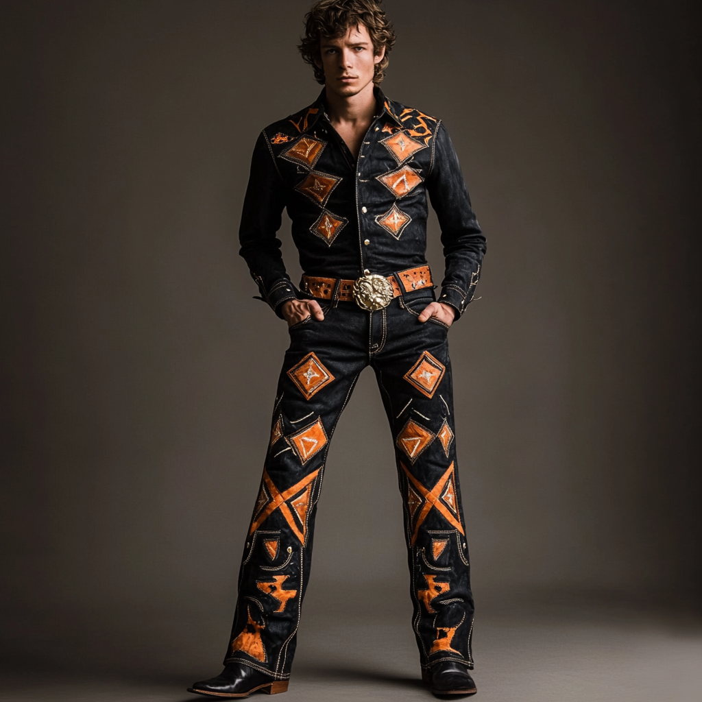 American western style jeans 