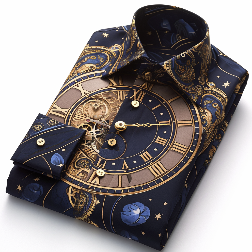Luxurious Men's Silk Shirt Business Casual Style VIP Exclusive Designer Unique Long Shirt  Comfort High Elasticity 