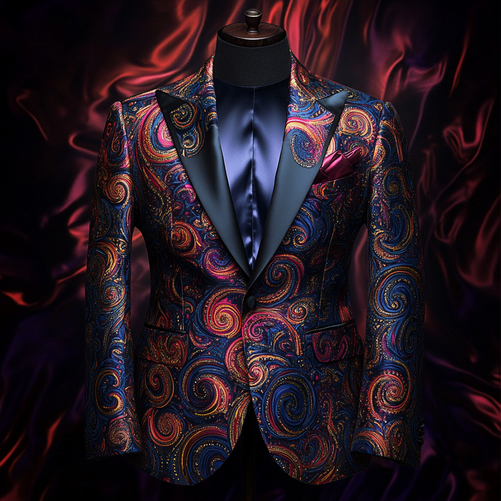 Men's Luxury Business Casual Fashion Blazer Jacket Suit