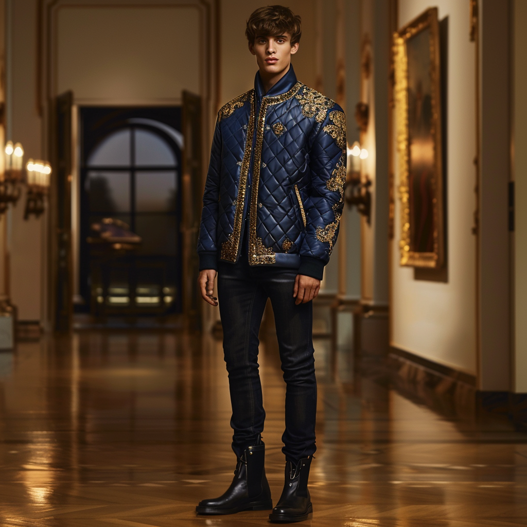 Men Ultimate Comfort Quilted Jacket Premium Insulation and Modern Design Business leisure vacation  jacket coat 