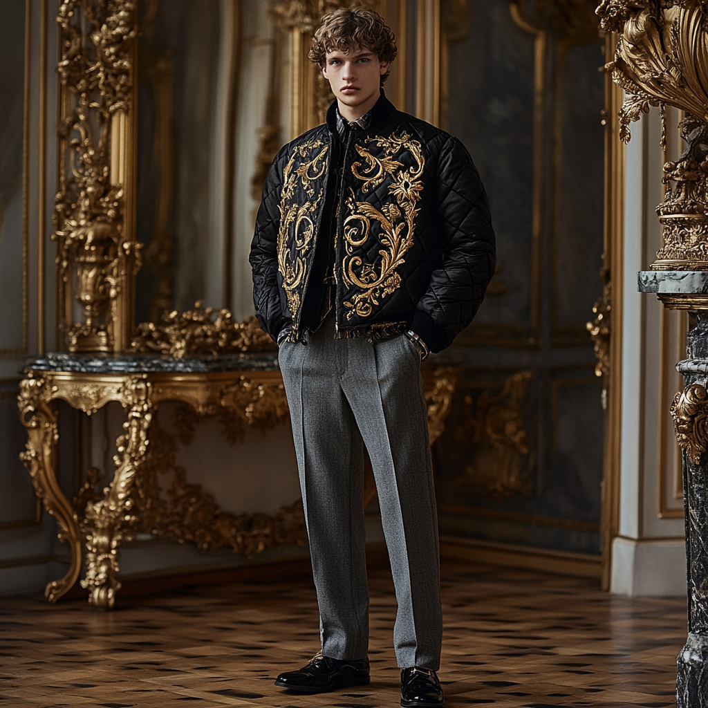 Men Ultimate Comfort Quilted Jacket Premium Insulation and Modern Design Business leisure vacation  jacket coat 