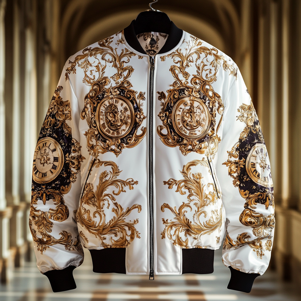 Latest luxury design full-print glossy waterproof baseball jacket