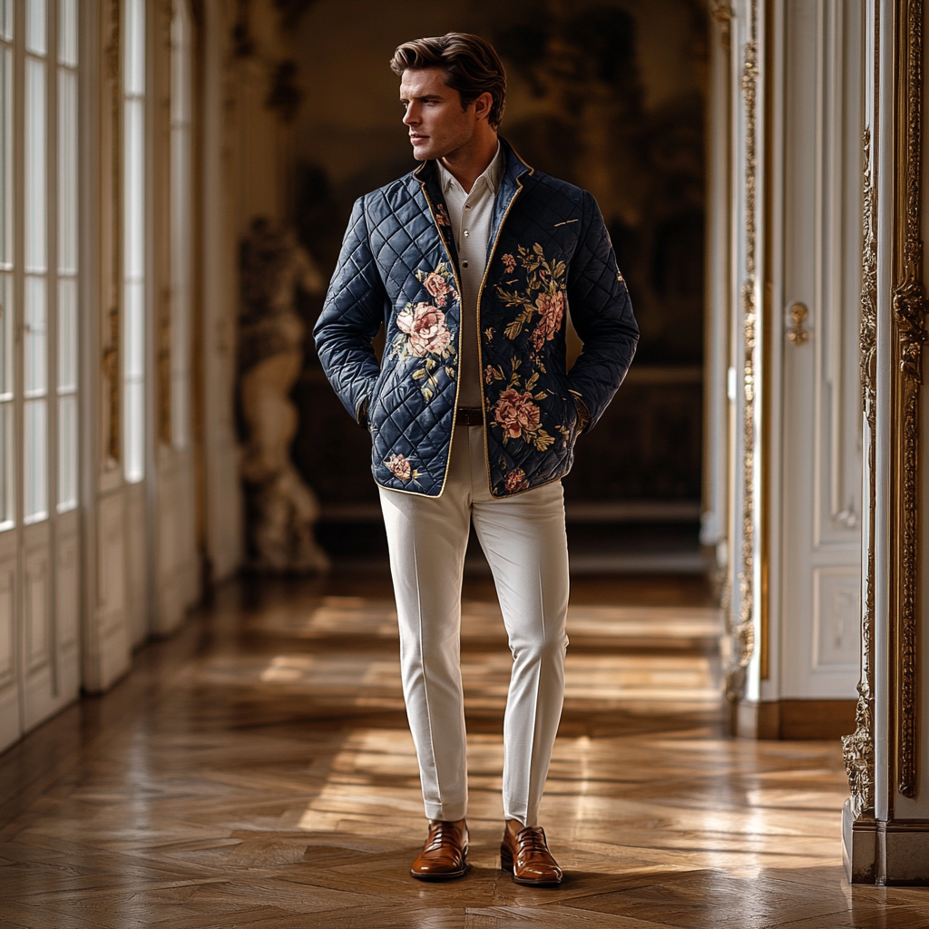 Men Ultimate Comfort Quilted Jacket Premium Insulation and Modern Design Business leisure vacation  jacket coat 