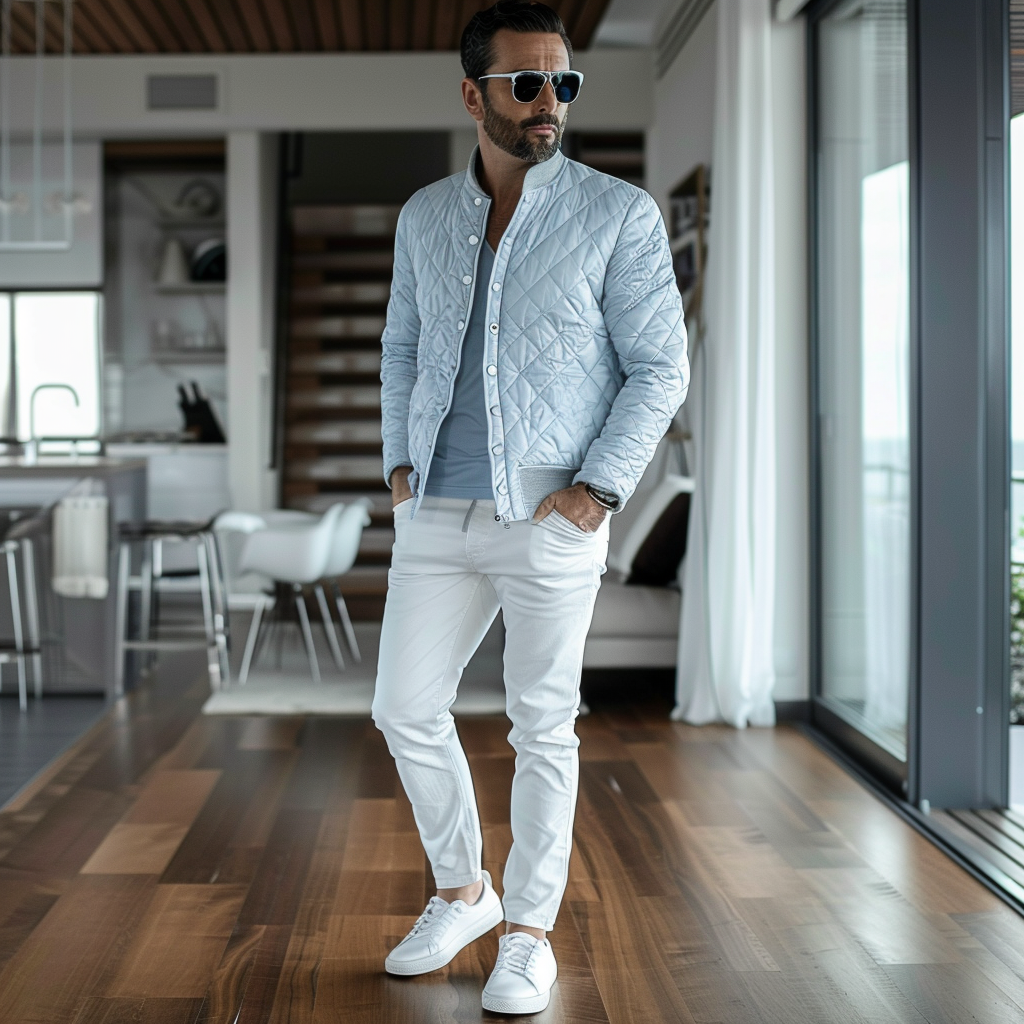 Men Ultimate Comfort Quilted Jacket Premium Insulation and Modern Design Business leisure vacation  jacket coat 