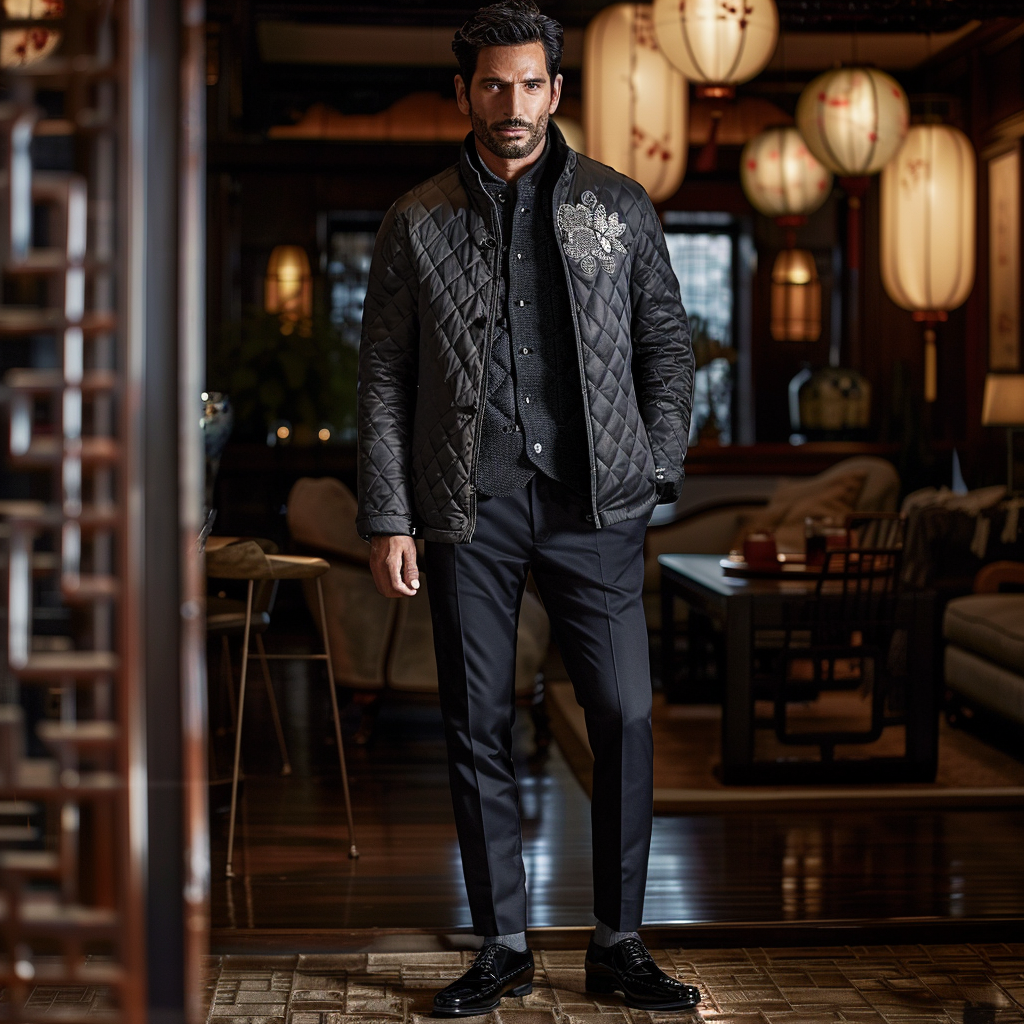 Men Ultimate Comfort Quilted Jacket Premium Insulation and Modern Design Business leisure vacation  jacket coat 