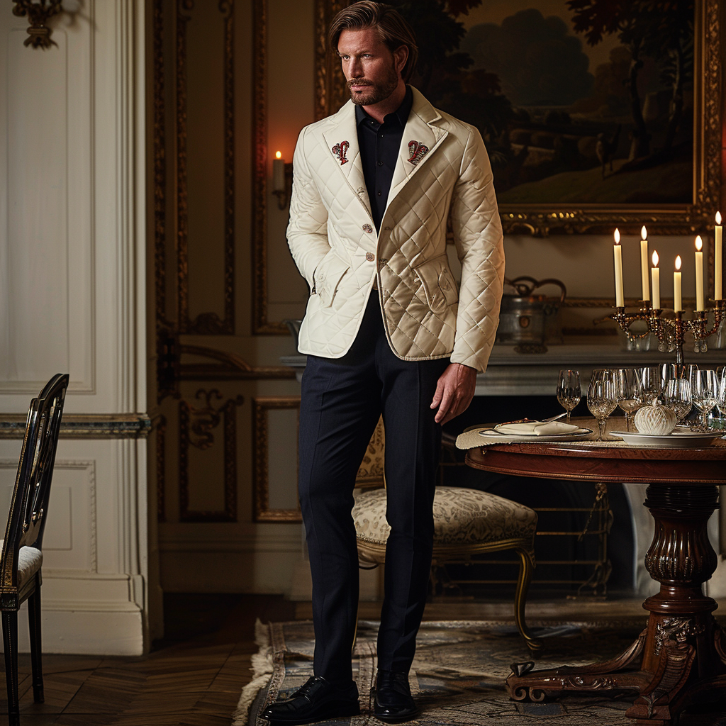 Men Ultimate Comfort Quilted Jacket Premium Insulation and Modern Design Business leisure vacation  jacket coat 