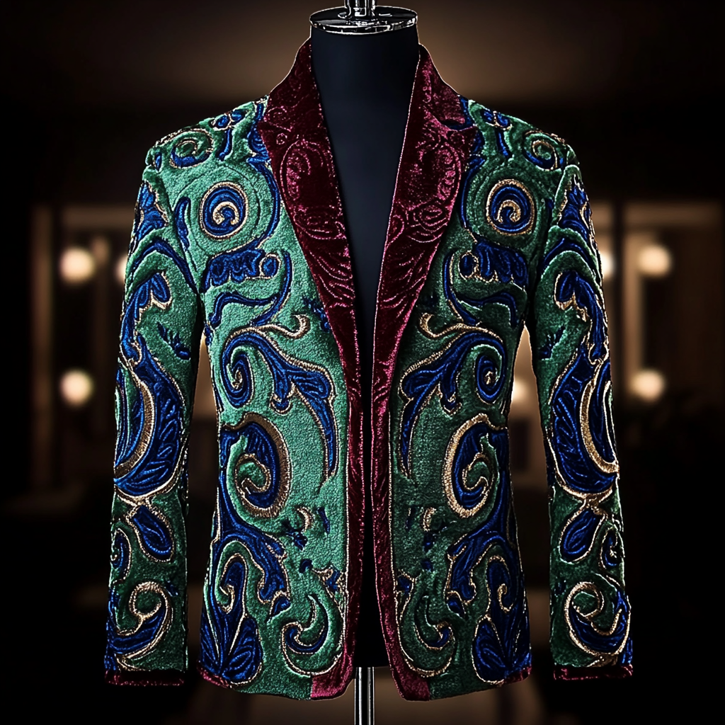 Men's Luxury Business Casual Fashion Blazer Jacket Suit