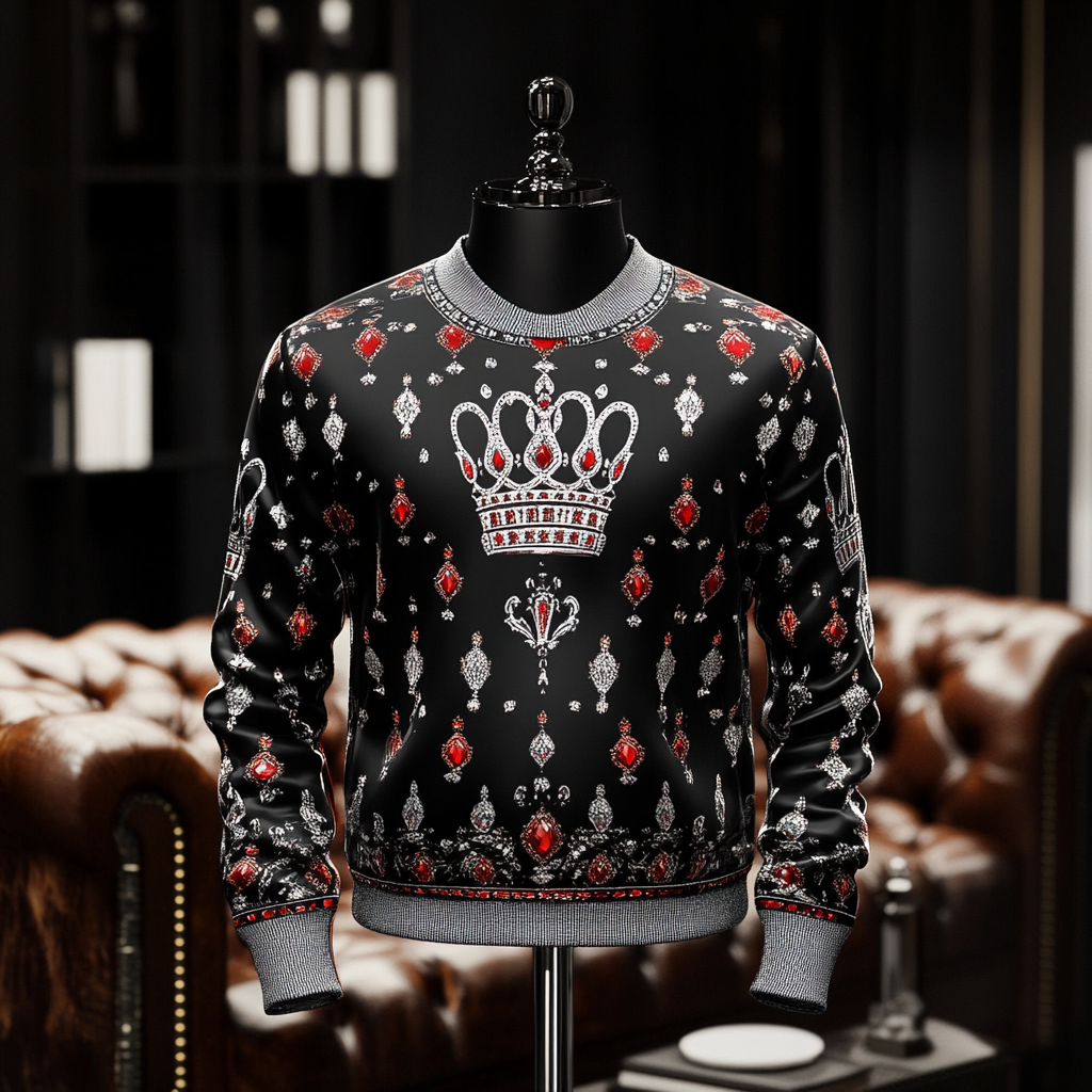 Opulent Cashmere Sweater In Refined Design and Luxe Detailing 100% High Quality