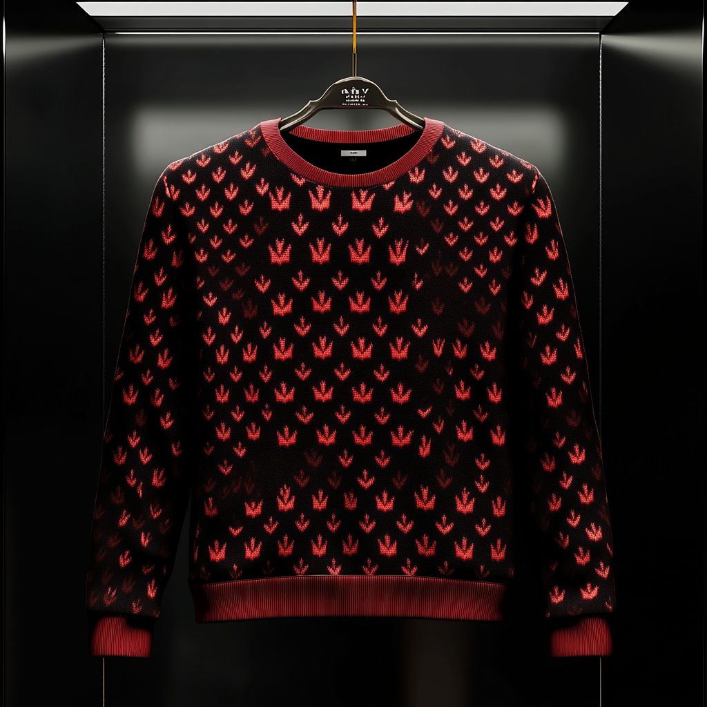 Opulent Cashmere Sweater In Refined Design and Luxe Detailing 100% High Quality