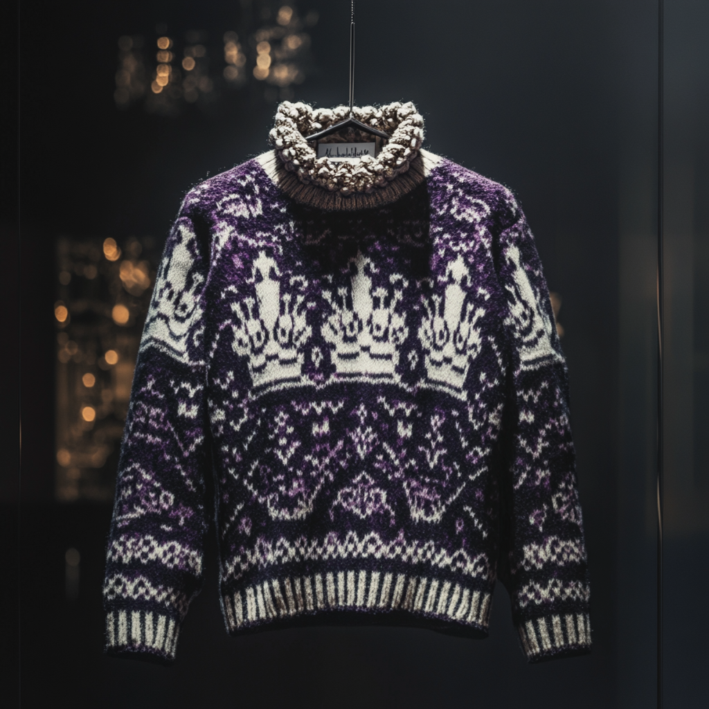 Opulent Cashmere Sweater In Refined Design and Luxe Detailing 100% High Quality