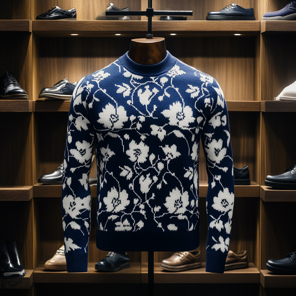 Opulent Cashmere Sweater In Refined Design and Luxe Detailing 100% High Quality