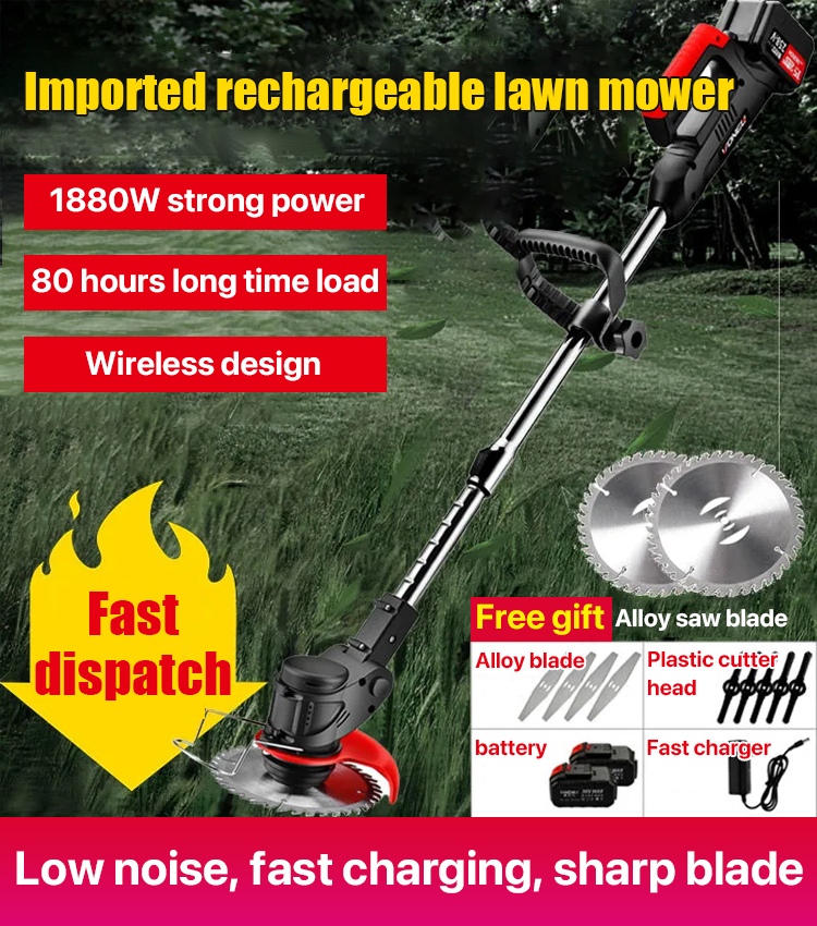 Electric Lithium Battery Lawn Mower🔥2nd unit $50!!!👉Limited edition of 50 units👈