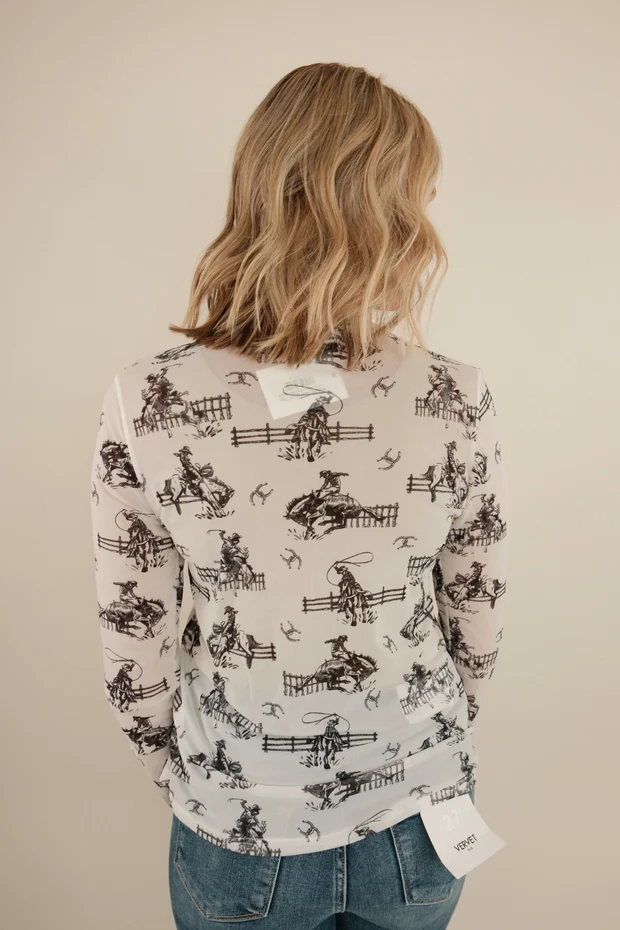 Roping Rider Mesh Top