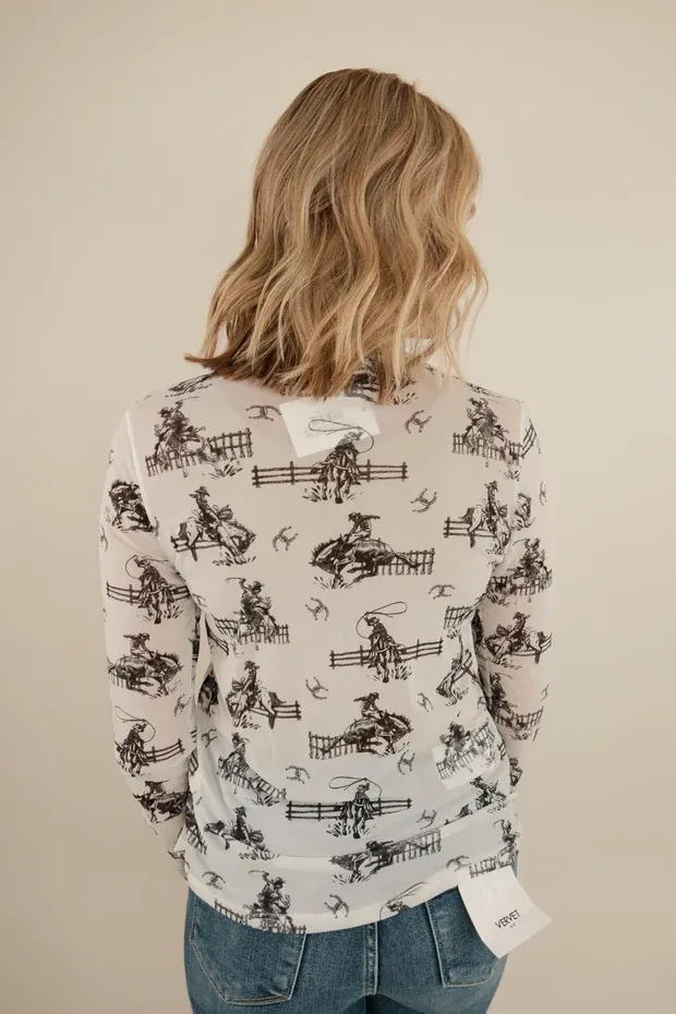 Roping Rider Mesh Top