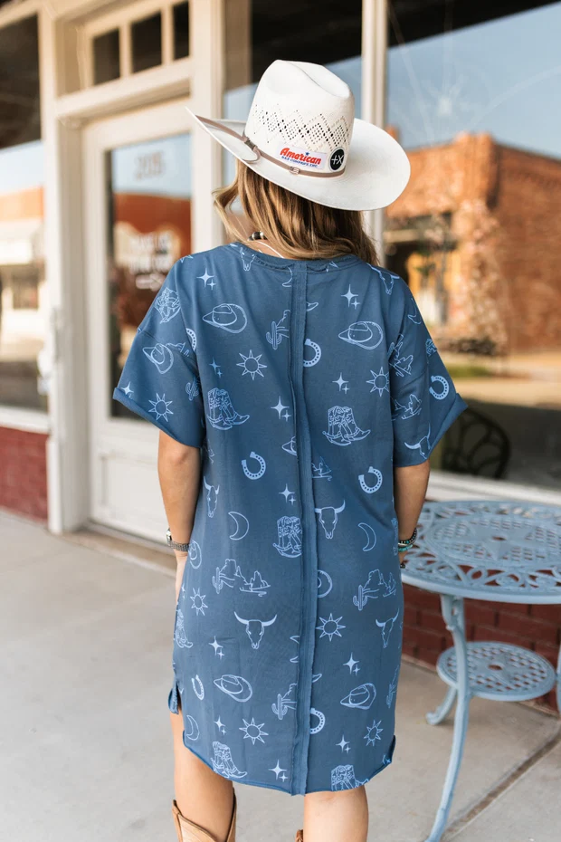 Western Skies Tee Dress