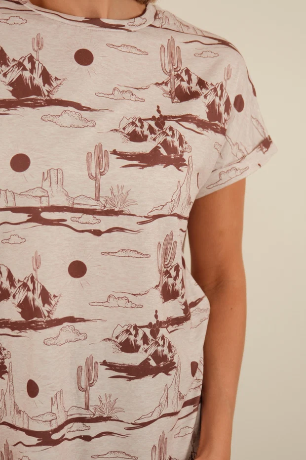 Blush Mesa Western Top