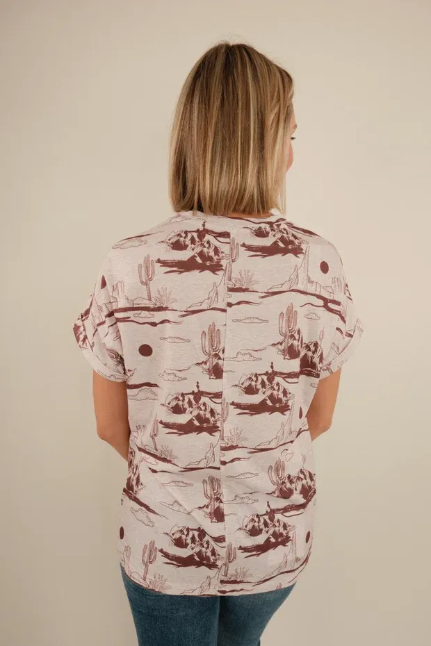 Blush Mesa Western Top