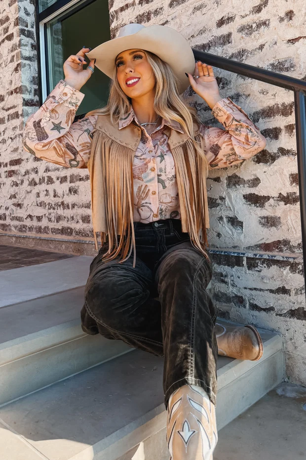 Desert Dusk Linen Top