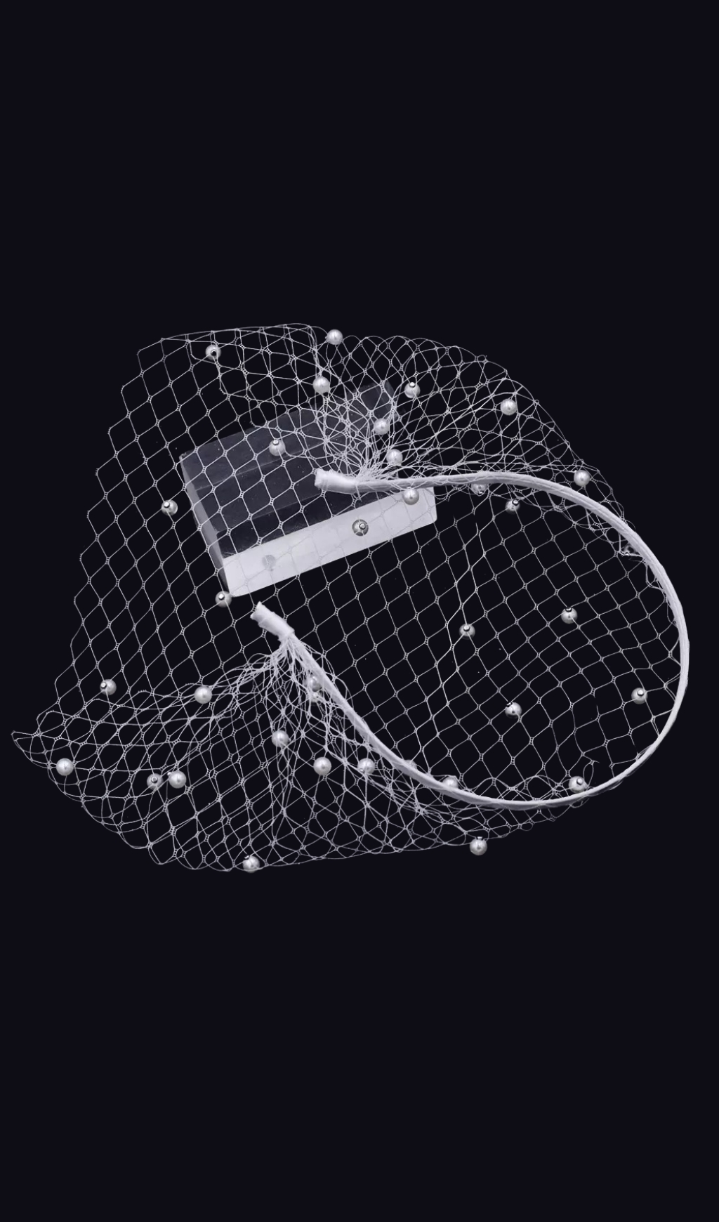 Elise Pearl Tulle Hairband