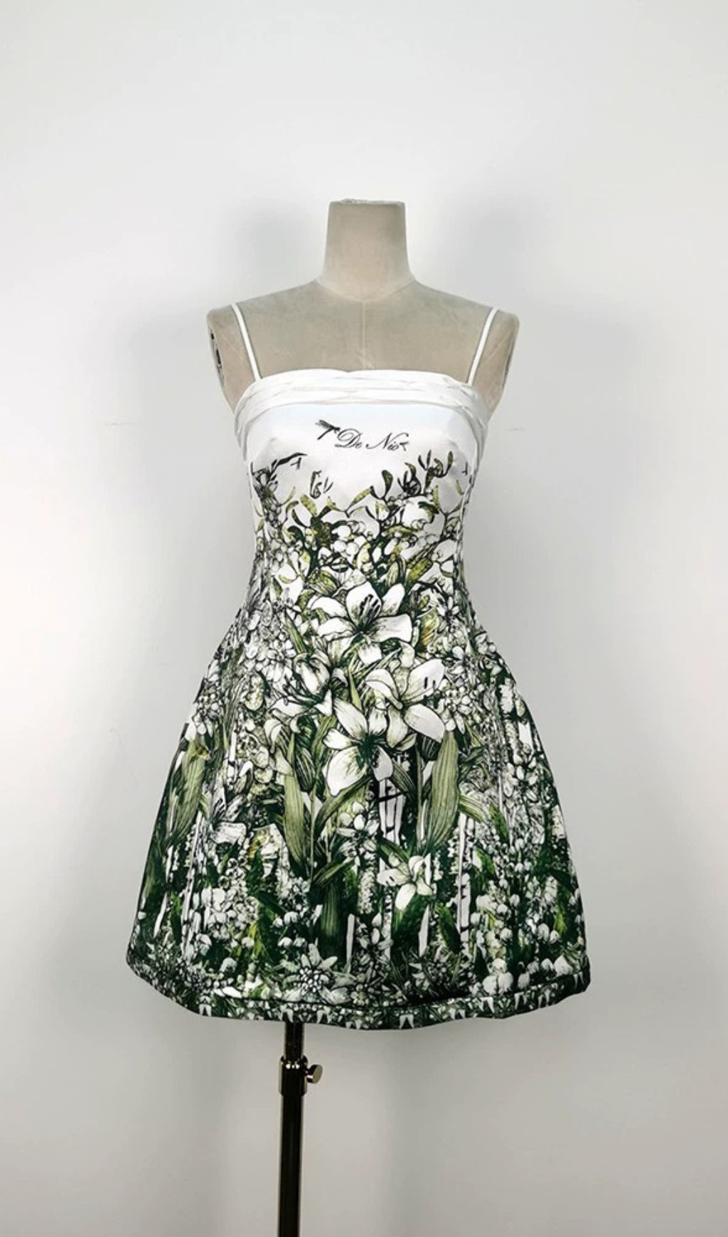 A-LINE STRAIGHT ACROSS NECK TWISTED WOVEN MINI DRESS