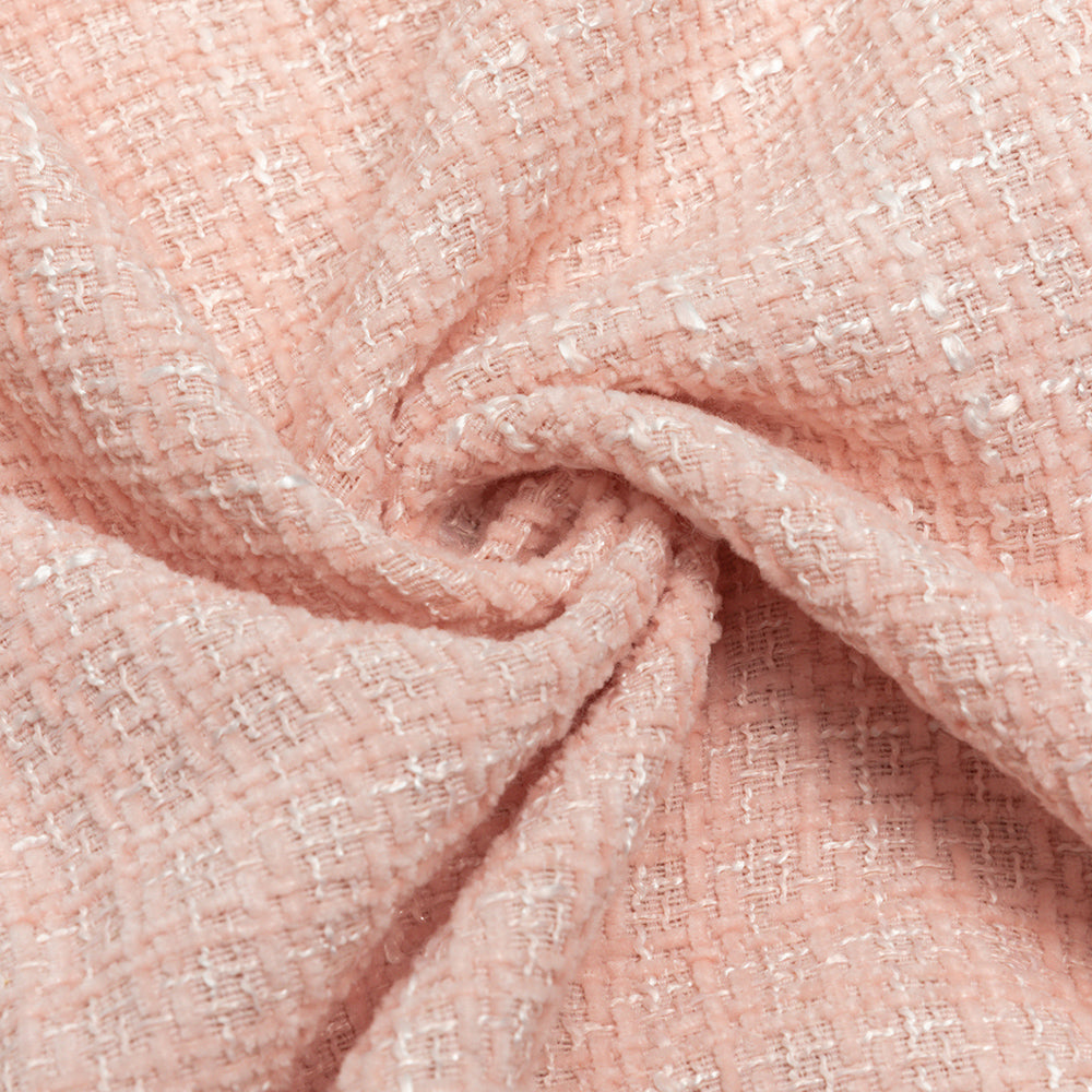 SUIT COLLAR METAL BUTTON RUFFLED MIDI DRESS-Ownci