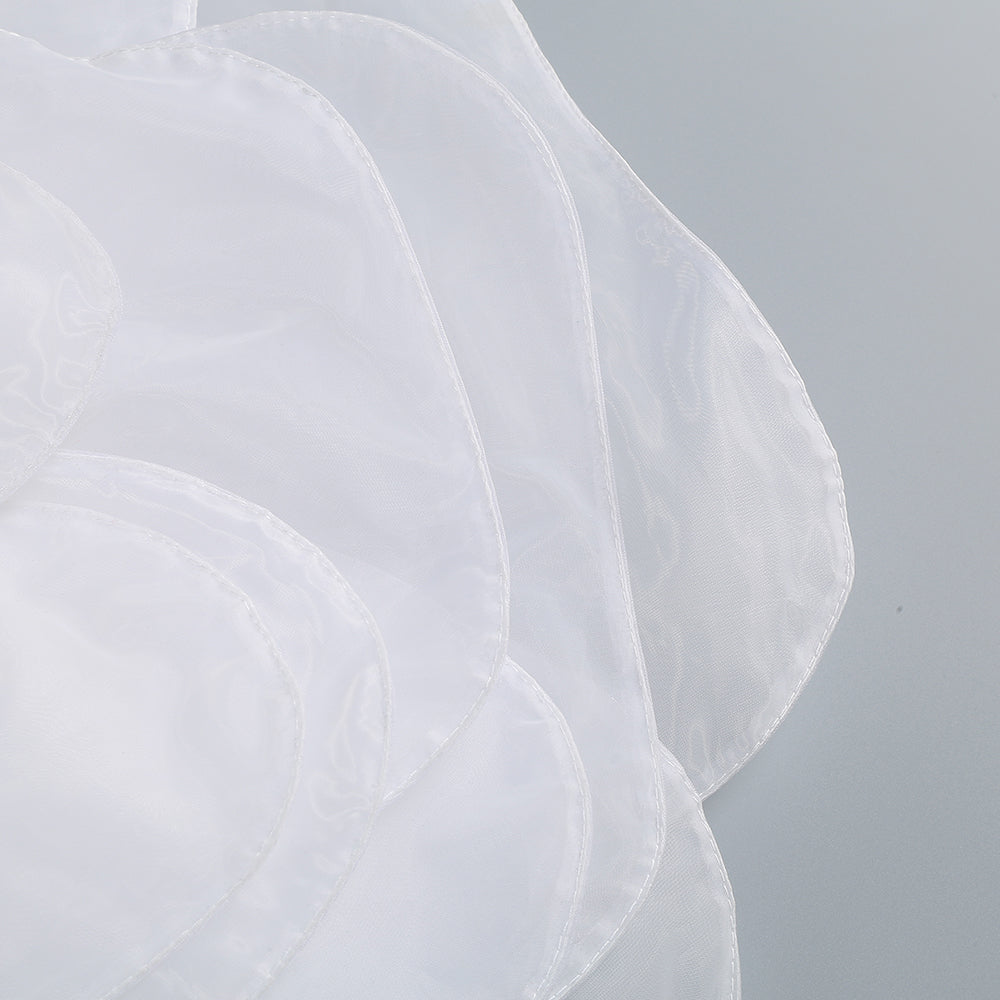 3D WHITE FLOWER ONE-SHOULDER MAXI DRESS IN BLACK