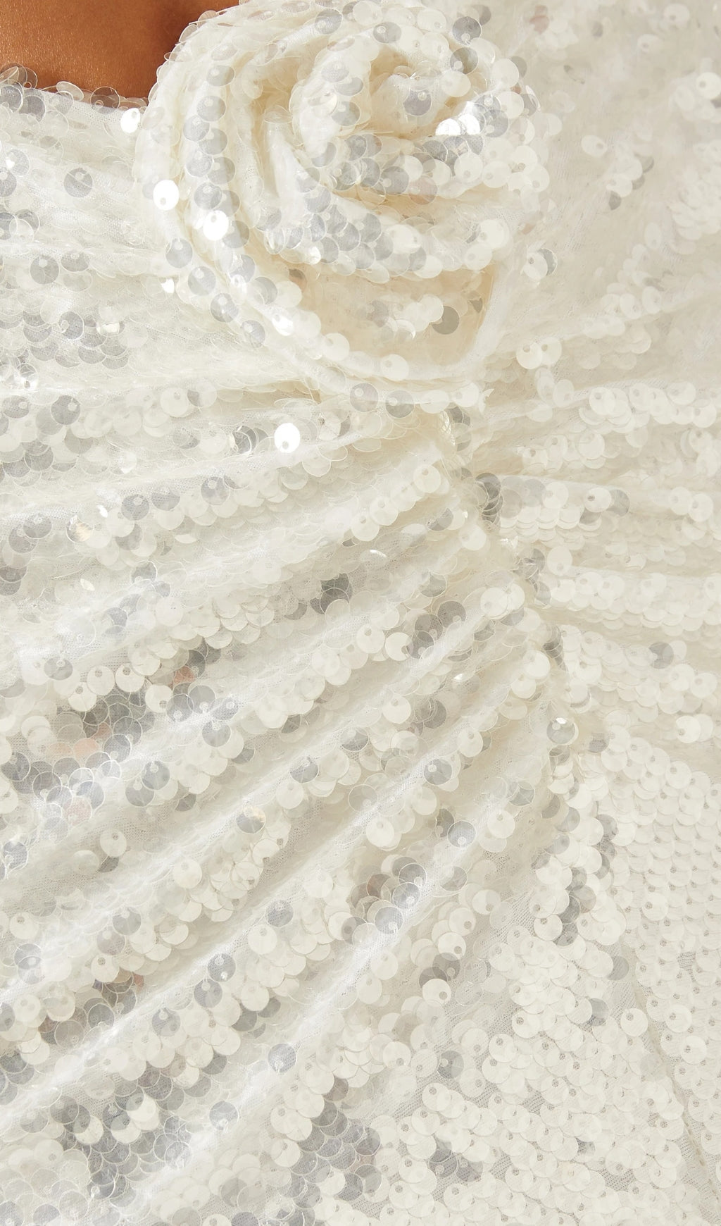 SEQUIN CUT OUT FLOWER MAXI DRESS-Ownci