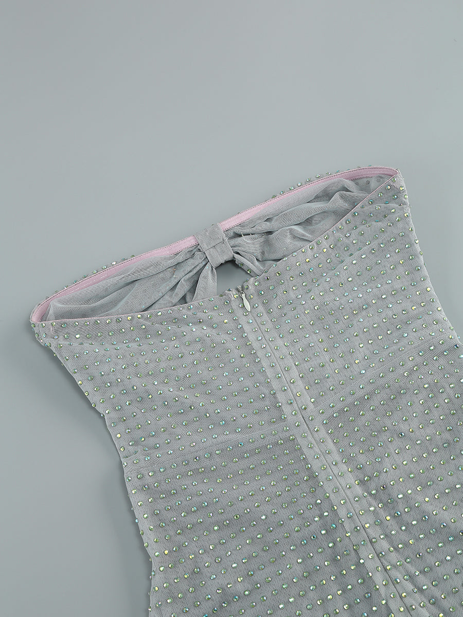 ARNELLE CRYSTAL EMBELLISHED MAXI DRESS