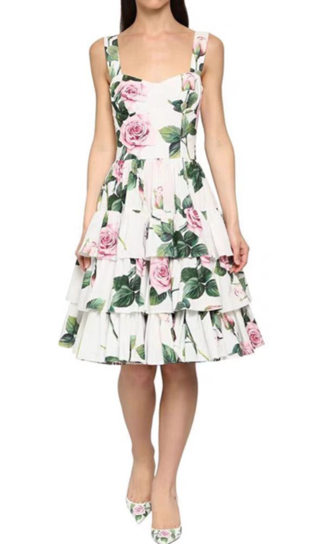 Benedetta Floral Ruffle Dress
