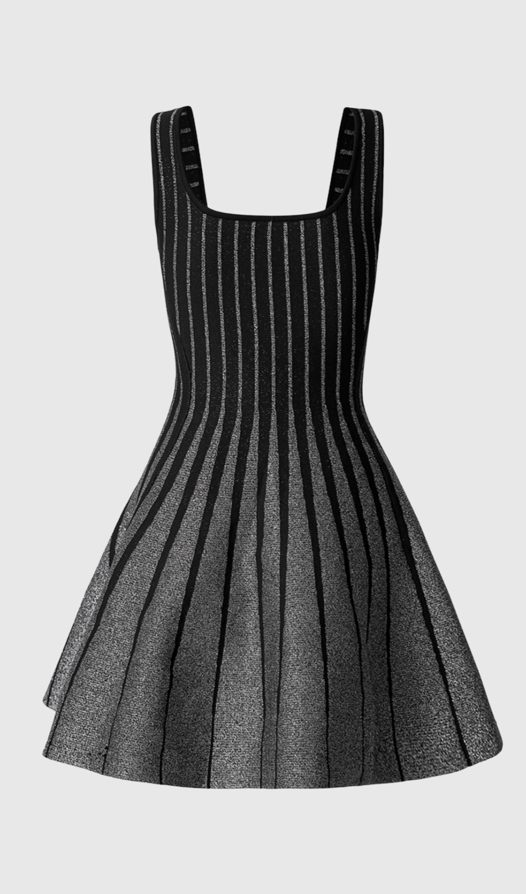 Bolboli Glitter Jacquard Knit Flared Mini Dress  Artofcb