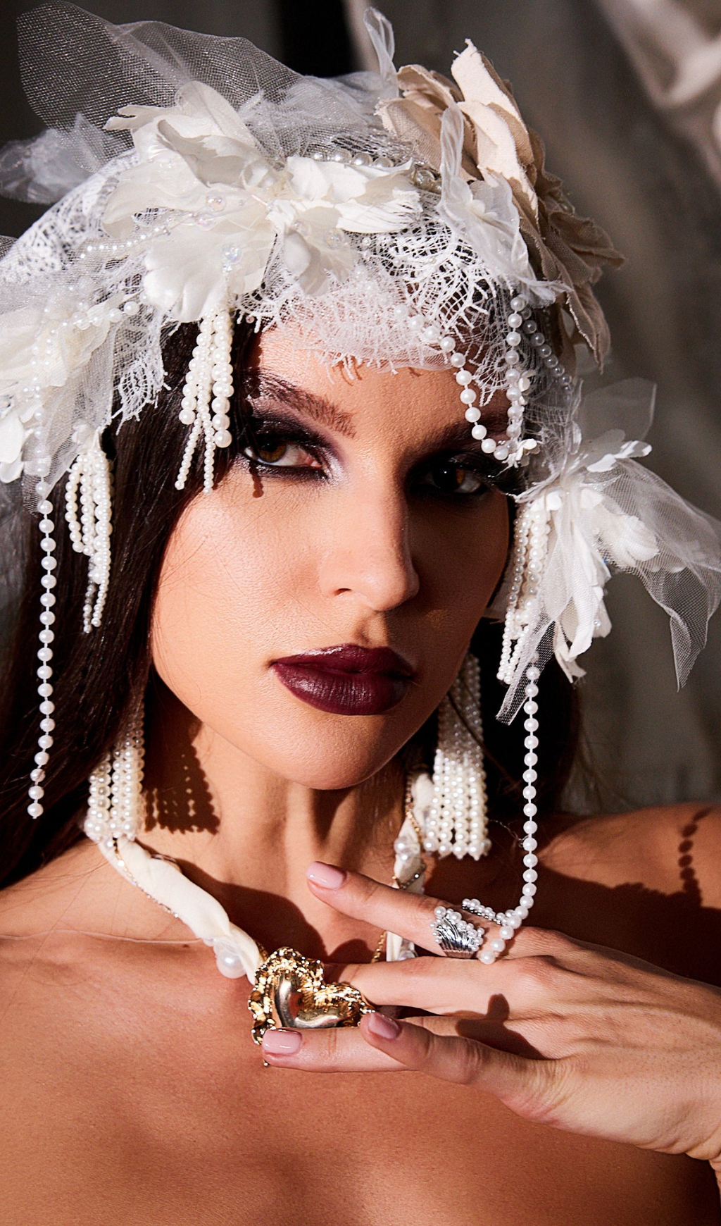 Havera Mesh Flower Tiara