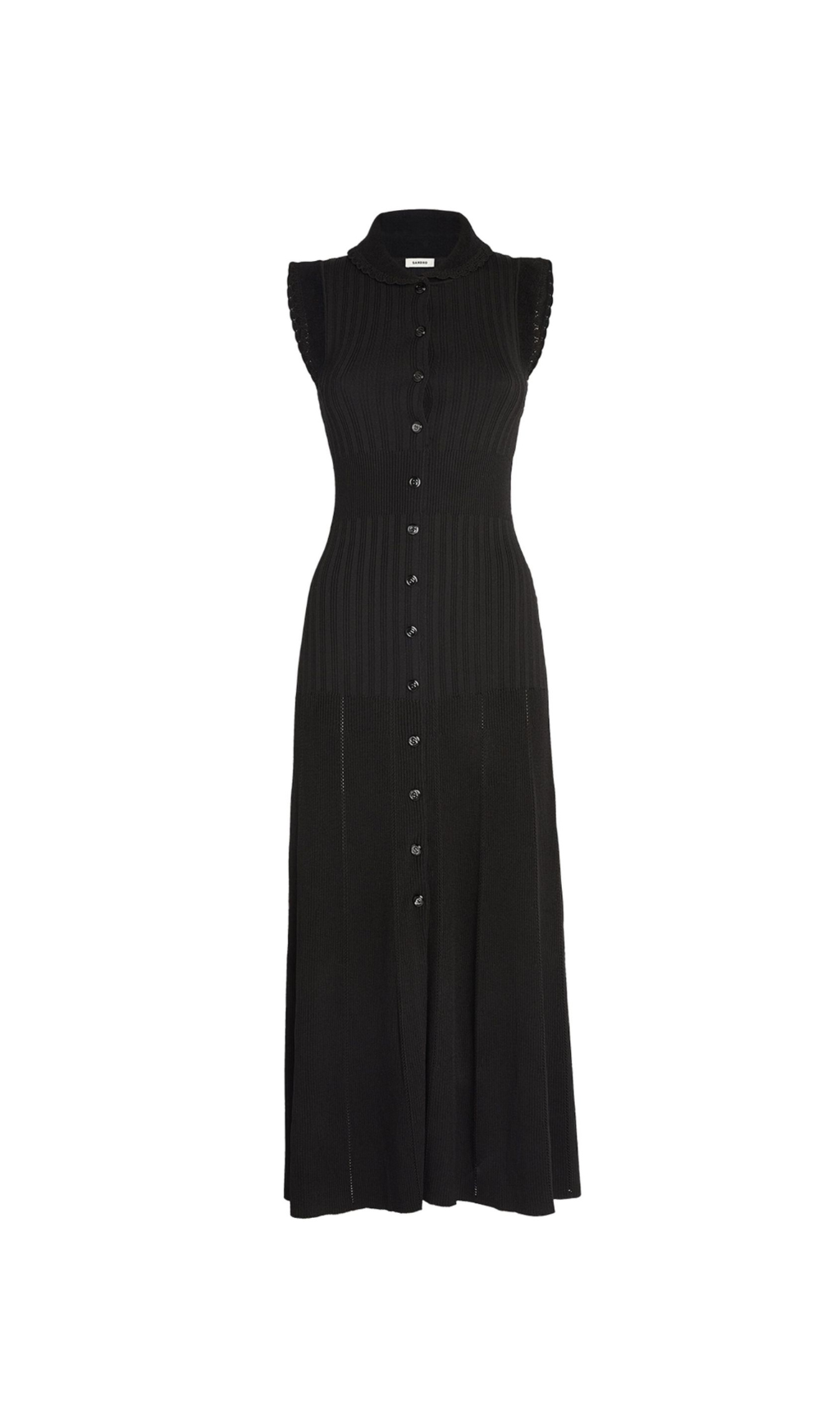 SLEEVELESS RIBBED KNIT MAXI DRESS-Ownci