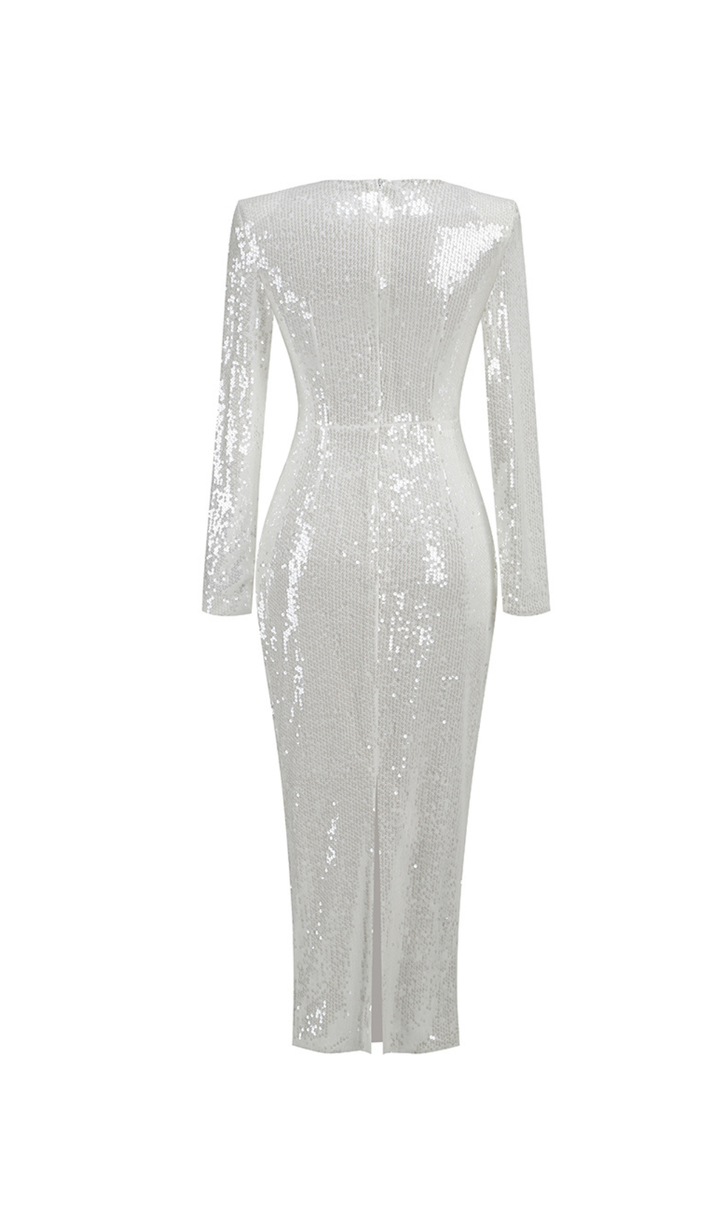 SEQUIN CUT OUT FLOWER MAXI DRESS-Ownci