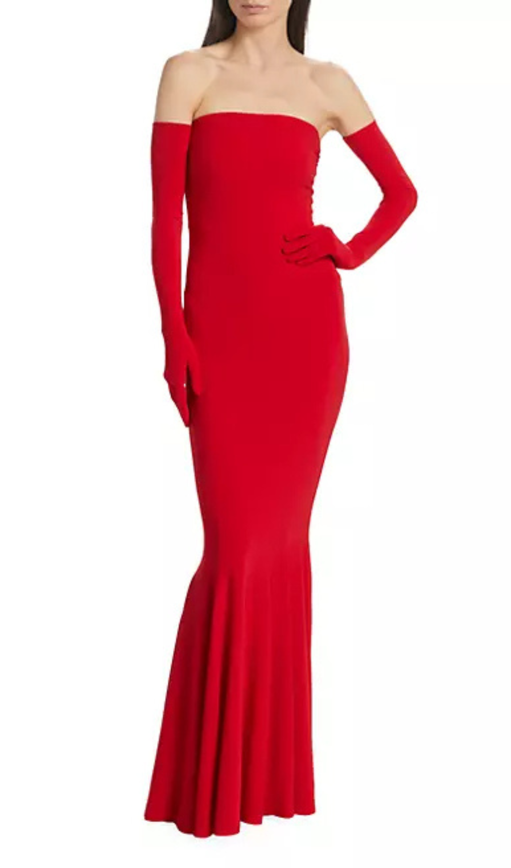 STRAPLESS FISHTAIL GOWN-Ownci