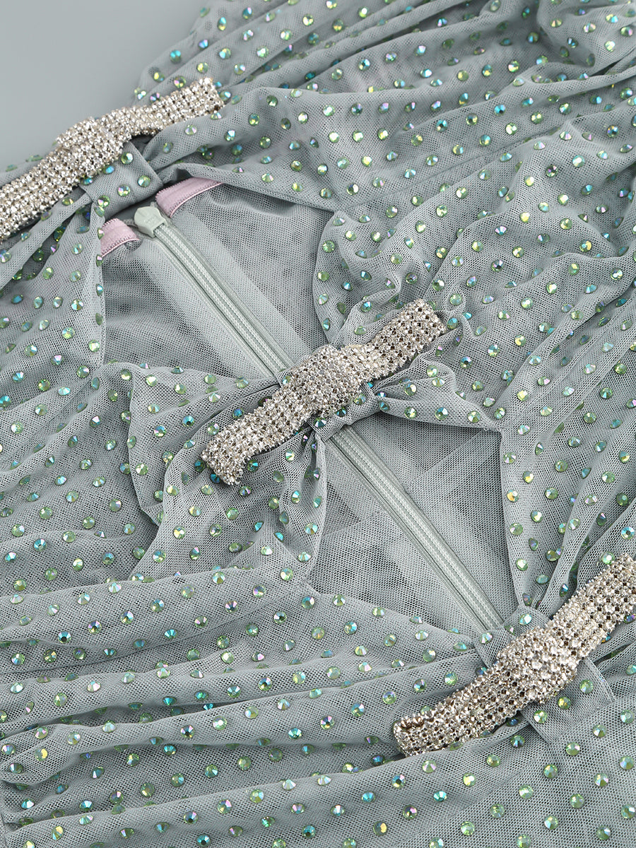 ARNELLE CRYSTAL EMBELLISHED MAXI DRESS