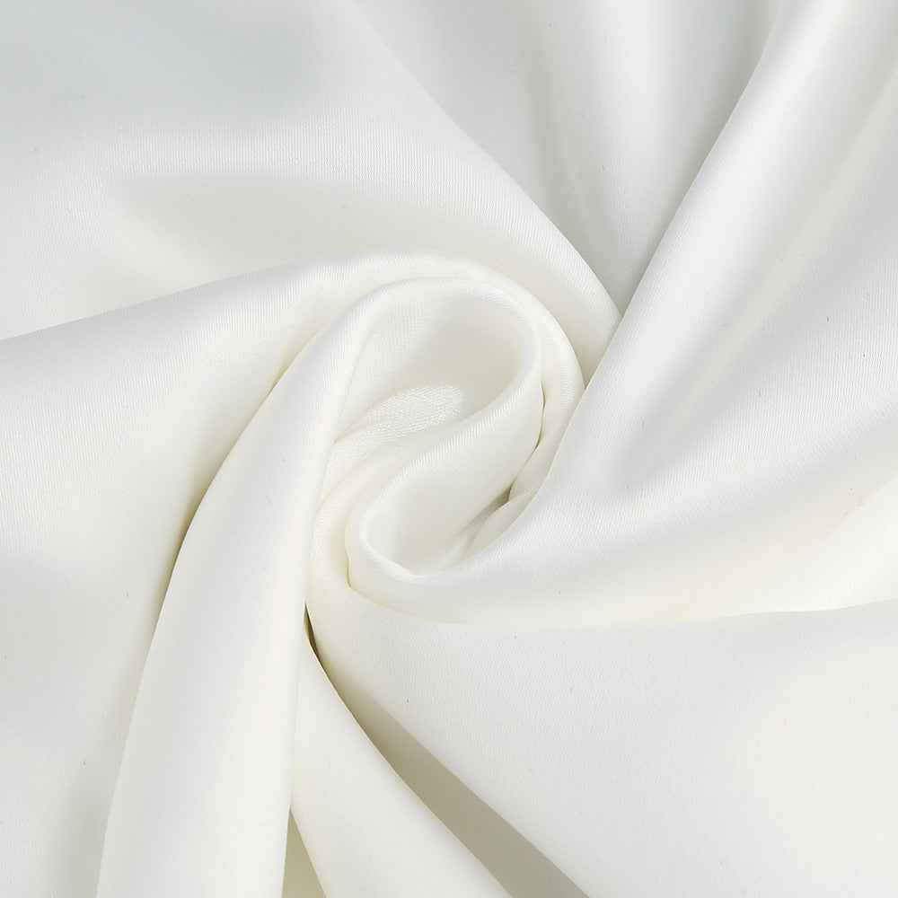 sherry Halterneck Floral Applique Maxi Dress in white