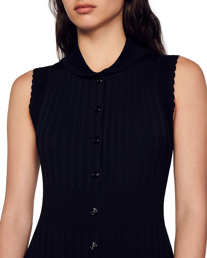 SLEEVELESS RIBBED KNIT MAXI DRESS-Ownci