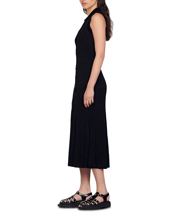 SLEEVELESS RIBBED KNIT MAXI DRESS-Ownci