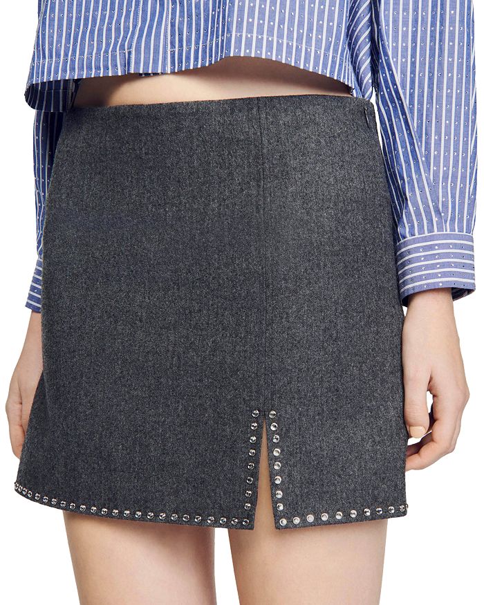 SADY EMBELLISHED MINI SKIRT-Ownci
