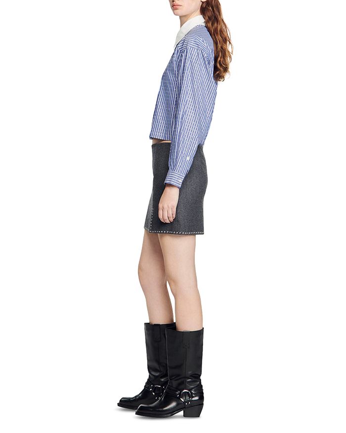 SADY EMBELLISHED MINI SKIRT-Ownci