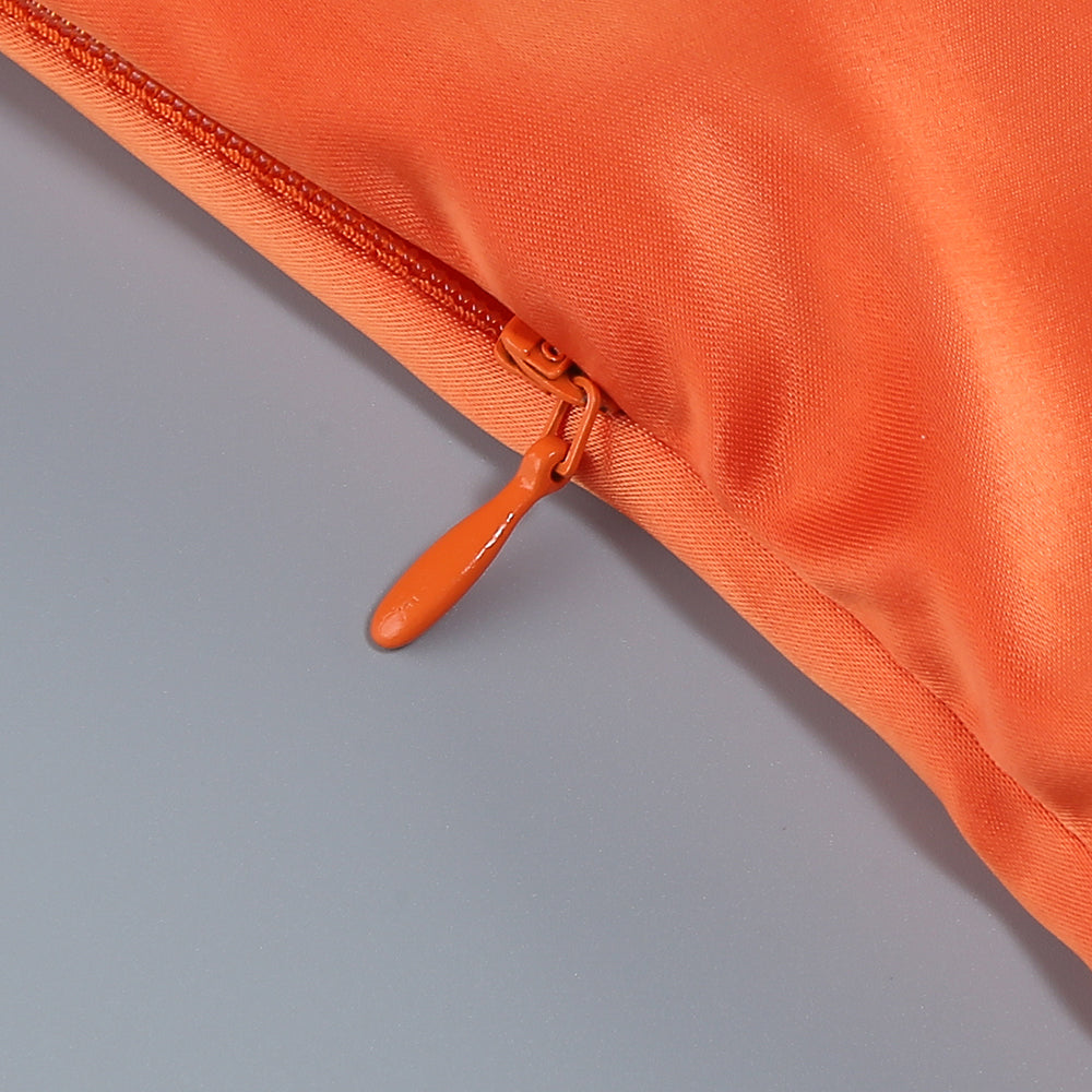 VERNA ORANGE 3D FLOWER DETAILED CUTOUT MAXI DRESS