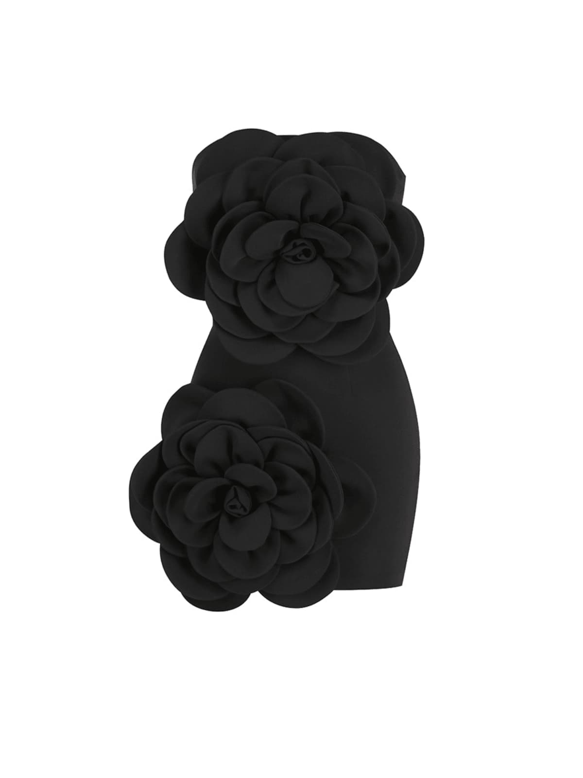 black plunge dress mini Pleated Noir Plunge Neck Mini Dress