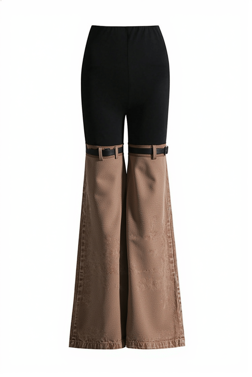 Kallipateira High Waist Color Block Wide Leg Pants