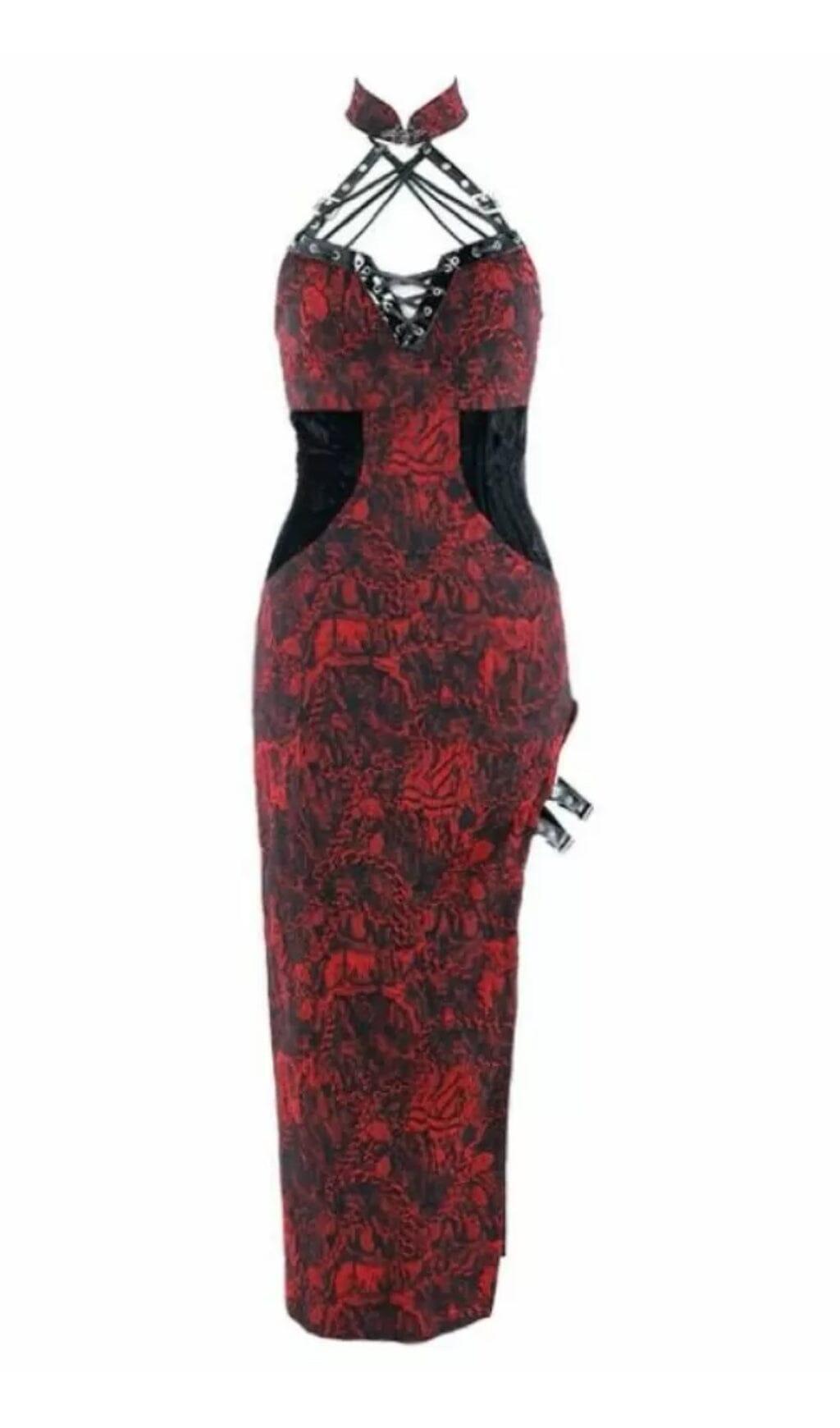 【値下げ中】romano cut lace dress Glitter Knit Lace Up Back Dress with Side Slit – Camille La Vie