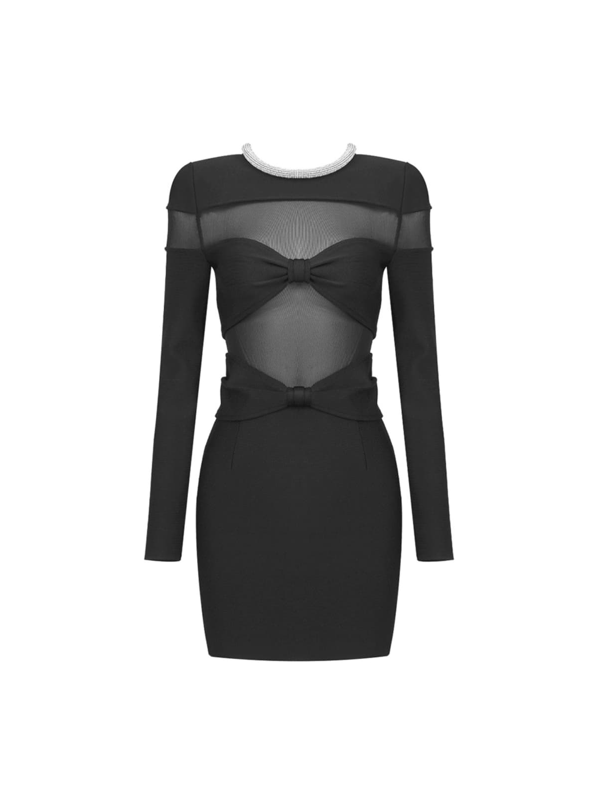 Arley Crystal Patchwork Mini Dress