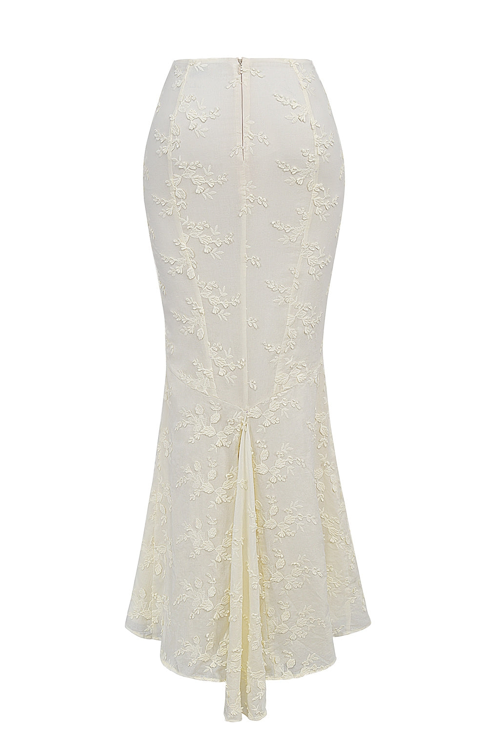 vintage ivory embroidered strapless corset skirt suit