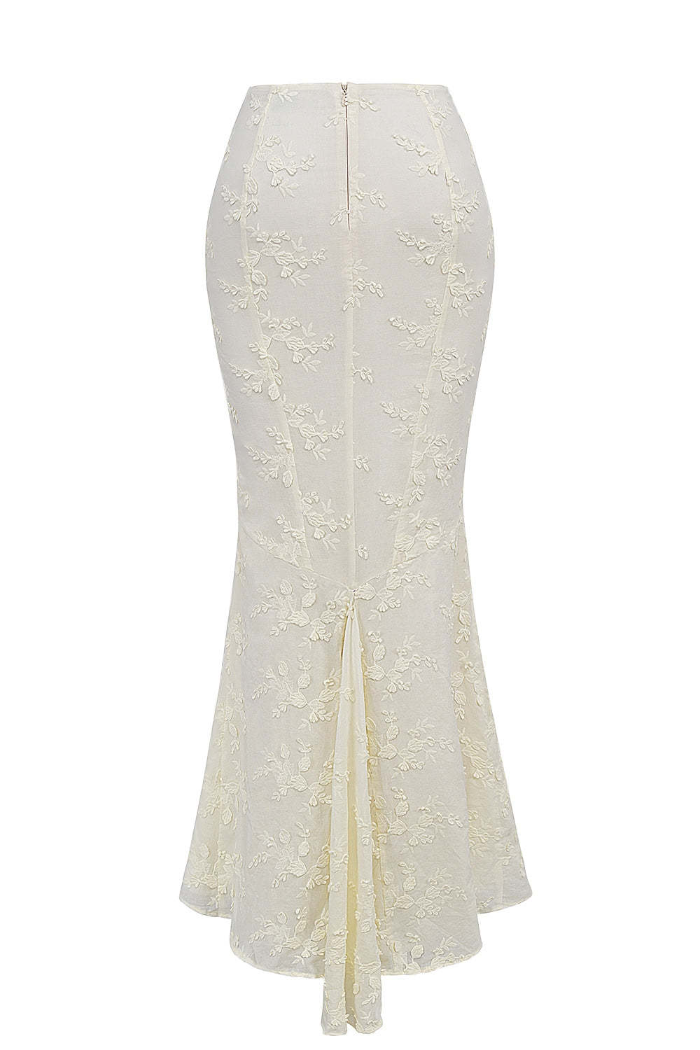 vintage ivory embroidered strapless corset skirt suit
