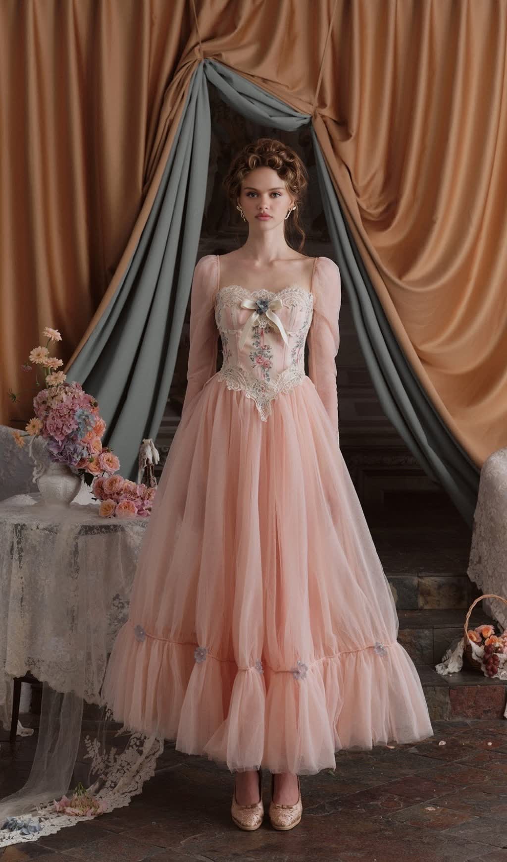 Annalise Long Sleeve Corset Dress