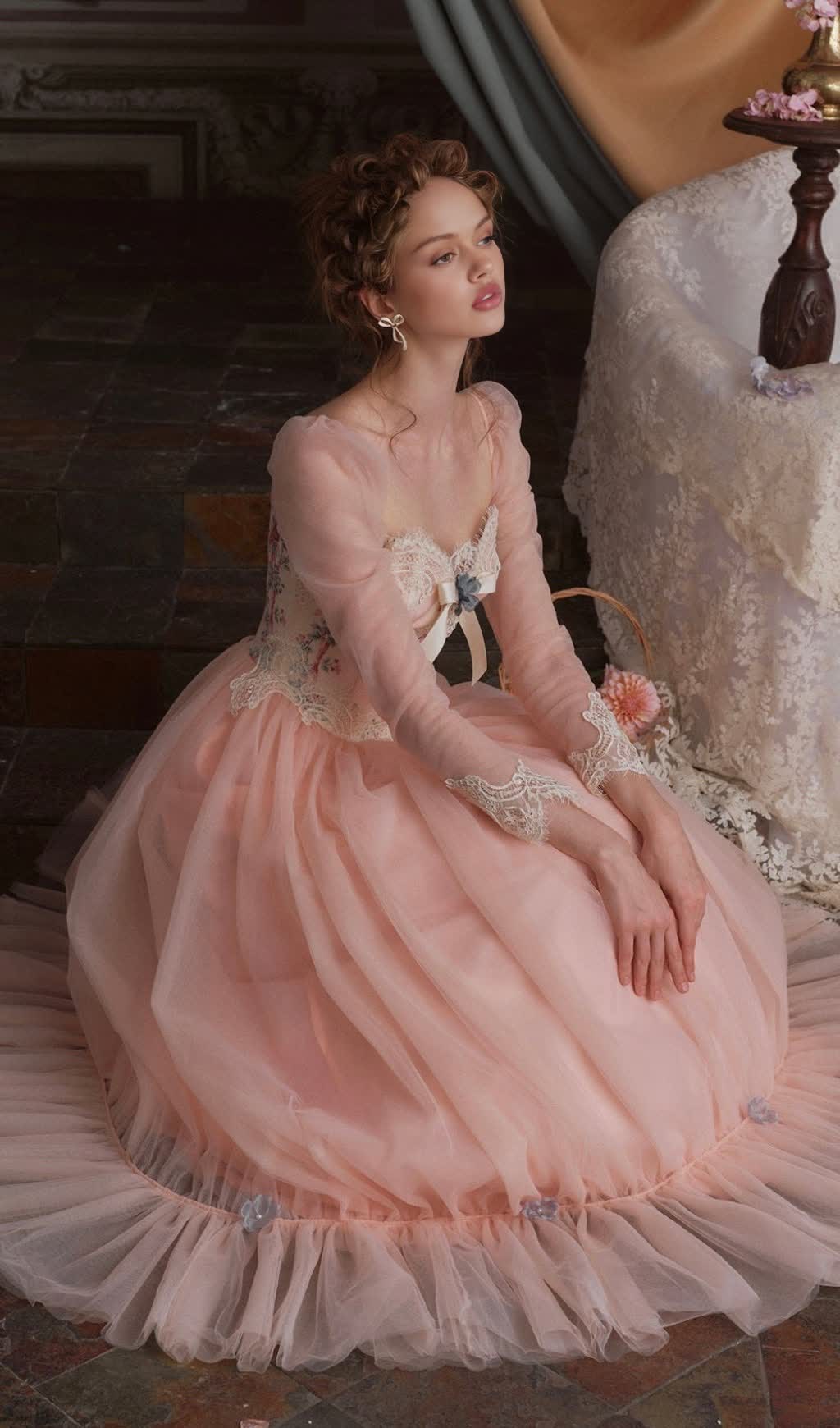 Annalise Long Sleeve Corset Dress