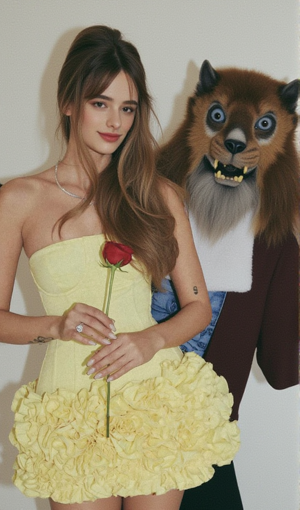 amy flower embellished mini skirt corset set in yellow